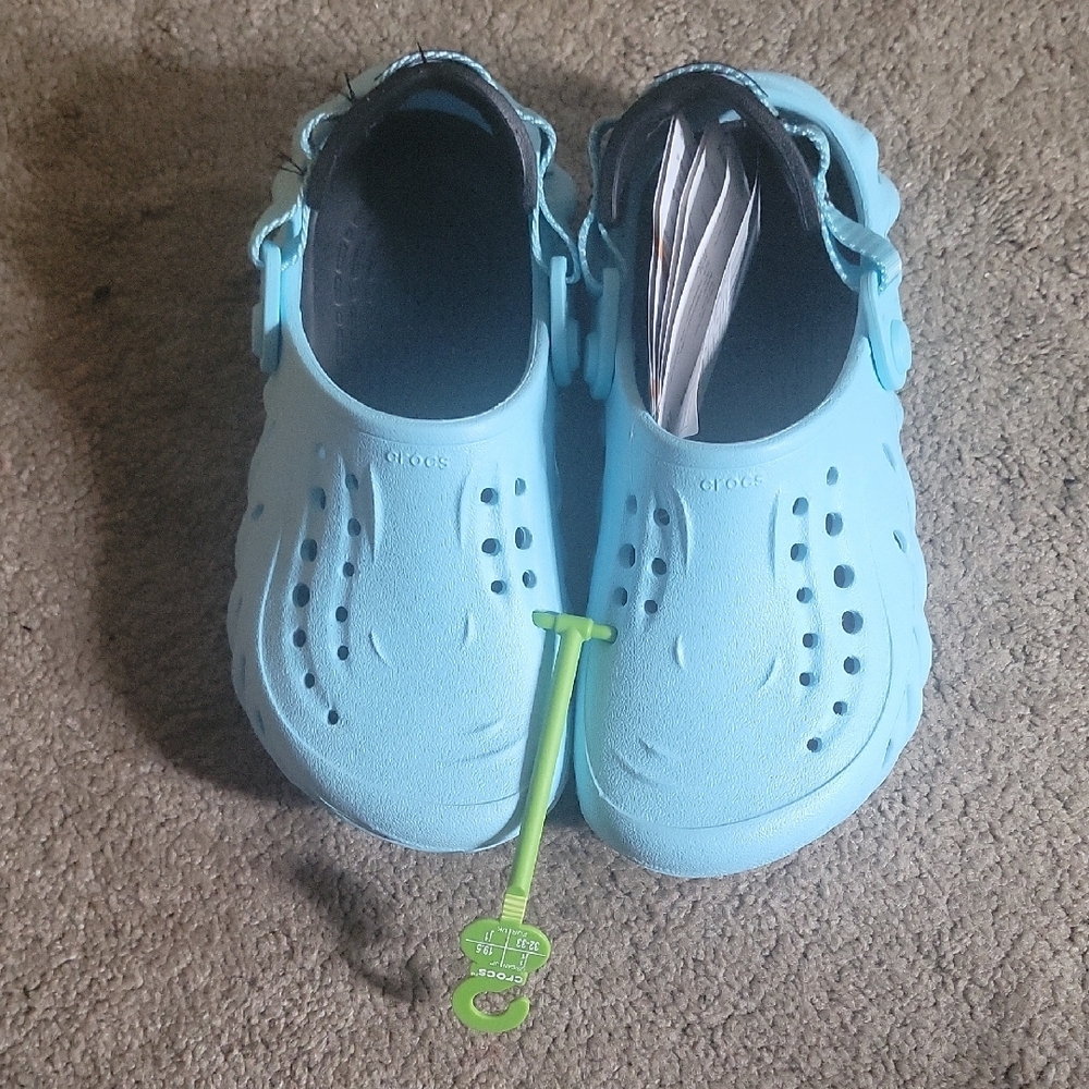 CROCS ECHO Blue Water Shoes with Ventilated Design - Picture 3 of 4